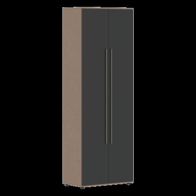 Шкаф высокий широкий VHCS 80.1.1 Яшма черный/Кобра 800х450х2273 VELION