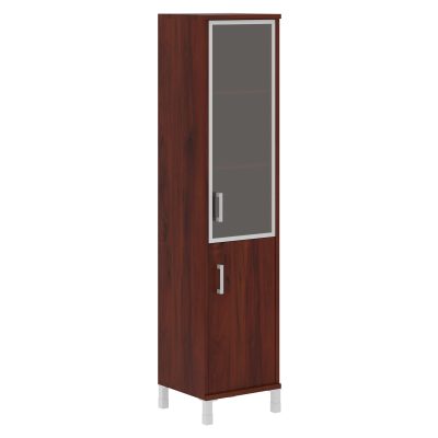 Шкаф-колонка комбинированная B 431.4(Пр) Бургунди 475х450х2054 BORN
