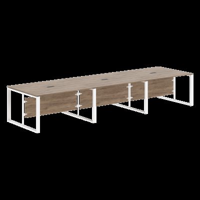 Стол для заседаний ECT 4212 Кария Пальмира/Белый 4200х1200х750 ENIO