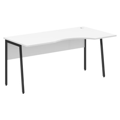 Стол прямой СА-1P(Пр) Белый/Антрацит 1600х900х755 IMAGO PLUS