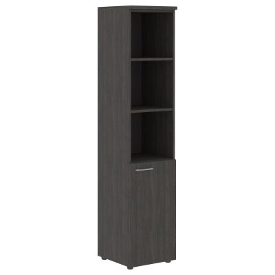 Шкаф колонка с глухой малой дверью (Пр) и топом XHC 42.5(Пр) Дуб Юкон Модерн 432х432х1955 XTEN