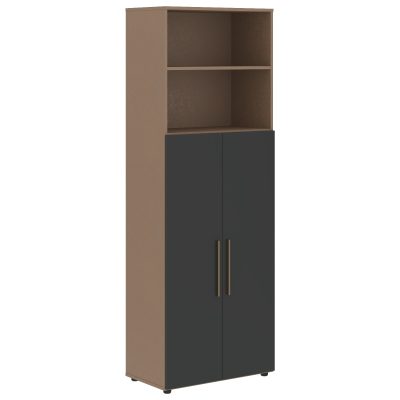 Шкаф высокий широкий VHCS 80.6 Яшма черный/Кобра 800х450х2253 VELION