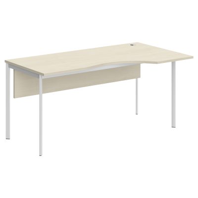 Стол эргономичный СА-1SD(Пр) Клен*/Белый 1600х900х755 IMAGO-S