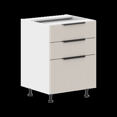 Шкаф напольный с ящиками MOB 6082.2T Кашемир/Белый 600х560х820 TOSKANA
