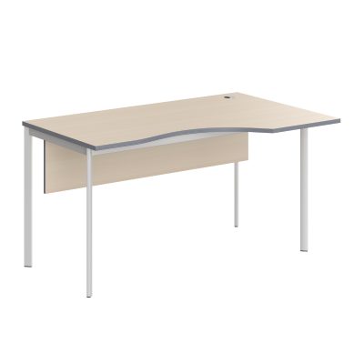 Стол эргономичный СА-2SD(Пр) Клен/Белый 1400х900х755. IMAGO-S
