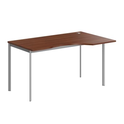 Стол эргономичный СА-2S(Пр) Орех Французский/Алюминий 1400х900х755. IMAGO-S