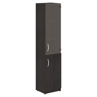 Шкаф колонка комбинированная SR-5U.2(Пр) Дуб Юкон Модерн 386х375х1815 SIMPLE
