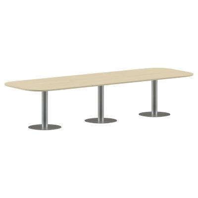 Конференц стол ПРГ-7 Клен*/Алюминий 3600х1200х750