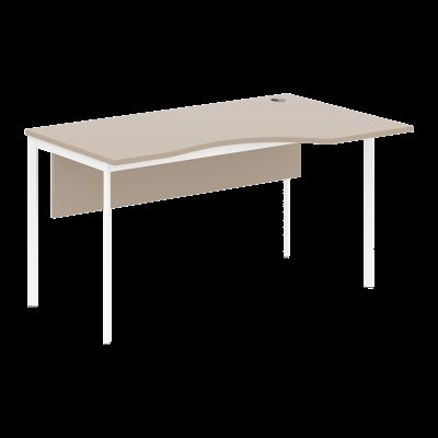 Стол эргономичный СА-2SD(Пр) Мокачино/Белый 1400х900х755 Imago S