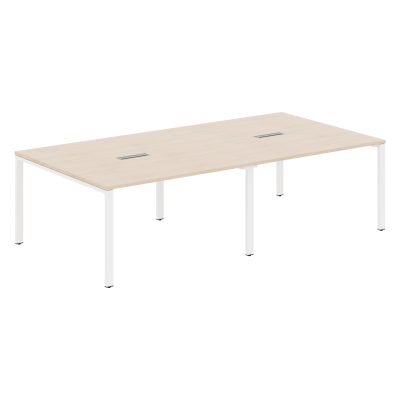 Конференц стол XS6SCT 2714 Бук Тиара/Белый 2720х1406х750 XTEN-S60