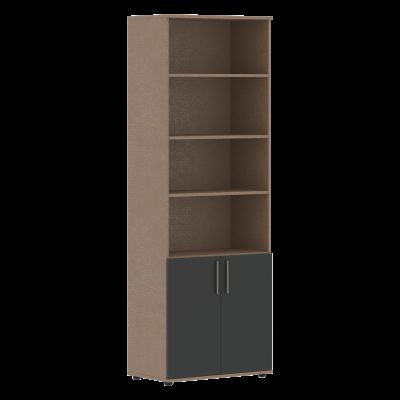 Шкаф высокий широкий VHCS 80.5.1 Яшма черный/Кобра 800х450х2273 VELION