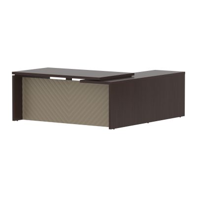 Стол руководителя TLCT 1820(Л) Венге Магия Z/Капучино 1800х2000х750 TORR LUX