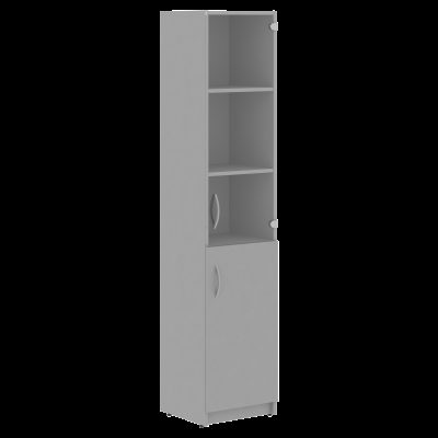 Шкаф колонка комбинированная SR-5U.2(Пр) Серый 386х375х1815 SIMPLE