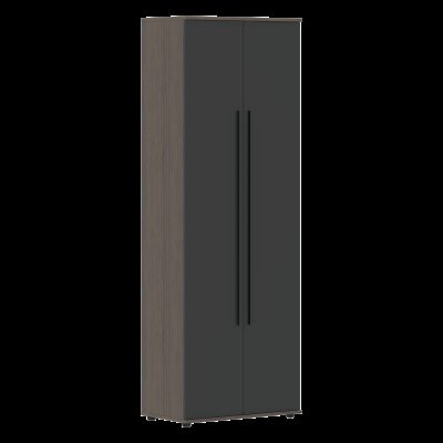 Шкаф для одежды VWCS 80.1.1 Яшма черный/Дуб Сильвер 800х450х2273 VELION