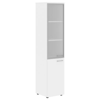 Шкаф колонка комбинированная (Л) с топом XHC 42.7(Л) Белый 432х432х1955 XTEN