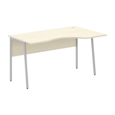 Стол прямой СА-2P(Пр) Клен*/Алюминий 1400х900х755 IMAGO PLUS