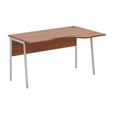 Стол прямой СА-2P(Пр) Орех Французский/Алюминий 1400х900х755 IMAGO PLUS