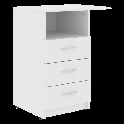 Тумба приставная SC-3D.2A Белый 600х450х760 SIMPLE