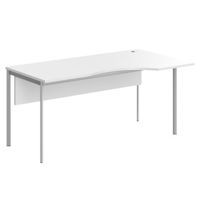 Стол эргономичный СА-1SD(Пр) Белый/Алюминий 1600х900х755. IMAGO-S