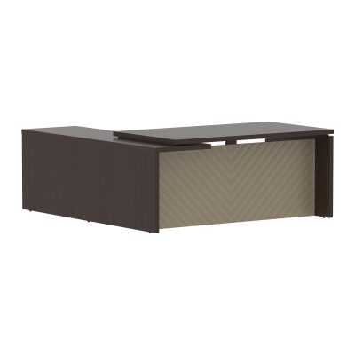 Стол руководителя TLCT 1820(Пр) Венге Магия Z/Капучино 1800х2000х750 TORR LUX