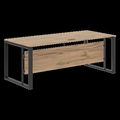 Стол руководителя EST 209 Дуб Денвер светлый/Антрацит 2000х900х750 ENIO