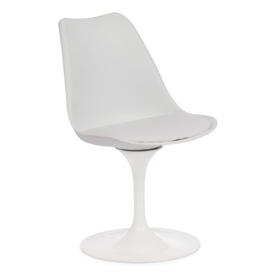 Стул Тулип Фэшн Чаир/Tulip Fashion Chair (мод.109)/1 шт. в упаковке металл/пластик/, 48х55х81см, белый/белый