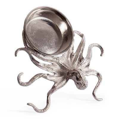 Монетница Secret de Maison Октопус2/Octopus2 (мод. 9612) алюминиевый сплав, 30,5х31х6,5см, серебряный