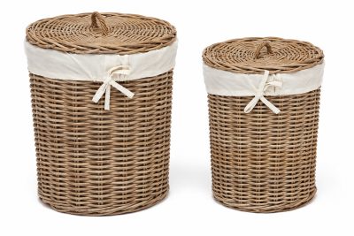 Корзина Secret de Maison Летти/Letti (набор из 2 штук) натуральный ротанг, Д48х58/Д38х49см, натуральный кубу