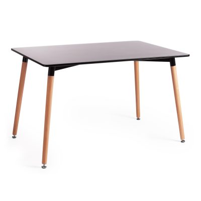 Стол Джон/John (мод.T1001) МДФ/дерево, 120х80х75см, черный/натуральный